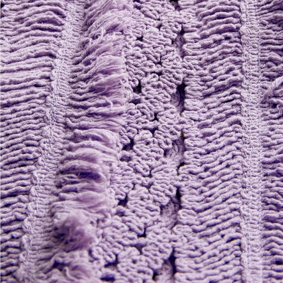 Maje Crochet Yellow Purple Dress — No Tags & Seam Rip - Picture 4 of 13